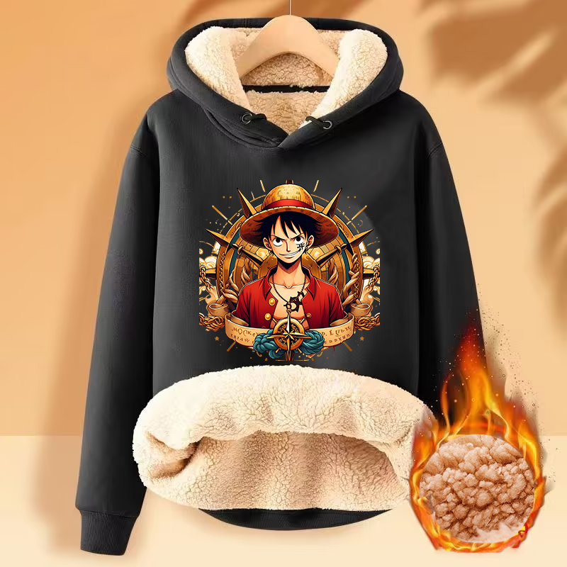 Men'S Shoes Xl - Sweatshirt Hoodie Pria Seri Luffy, Model