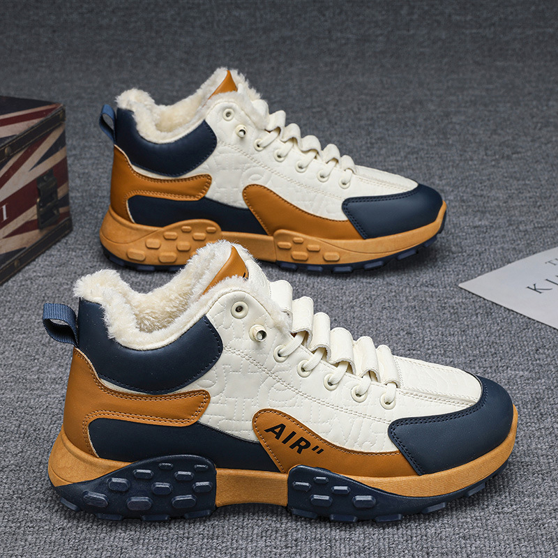 Men Shoes Running - Sepatu Katun Hangat Platform Pria Sepatu