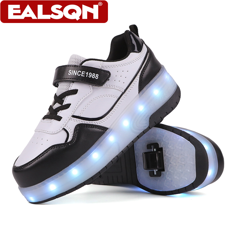 Men Shoes Running - Sepatu Roda LED Anak-Anak Desain Roda