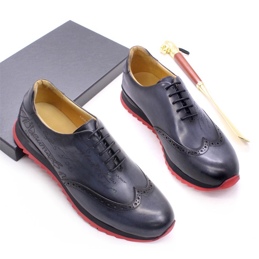 Sepatu Oxford Pria Desainer Me - Oxford Brogue Leather ulasan dan harga