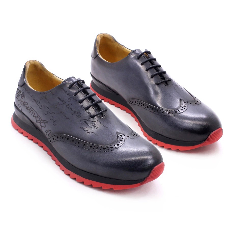 Sepatu Oxford Pria Desainer Me - Oxford Brogue Leather ulasan dan harga