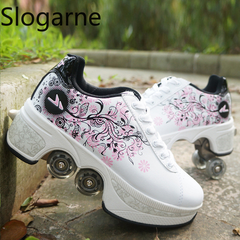 Sepatu Roda Deformasi 4 Roda W - Men Shoes Running ulasan dan harga