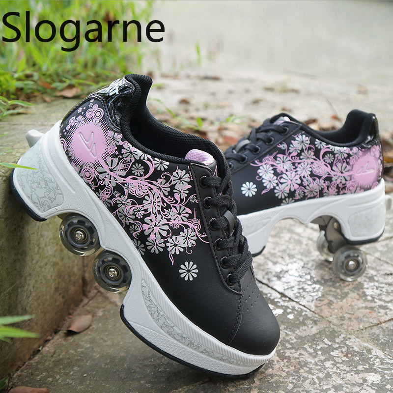 Sepatu Roda Deformasi 4 Roda W - Men Shoes Running ulasan dan harga
