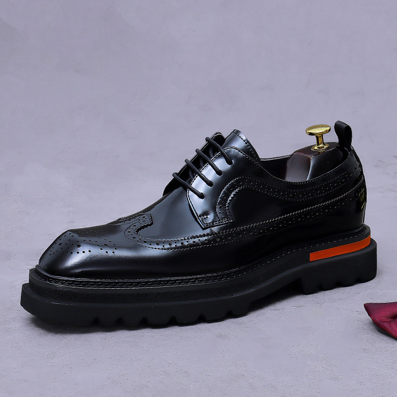 Sepatu Oxford Platform Brogue  - Oxford Brogue Leather ulasan dan harga