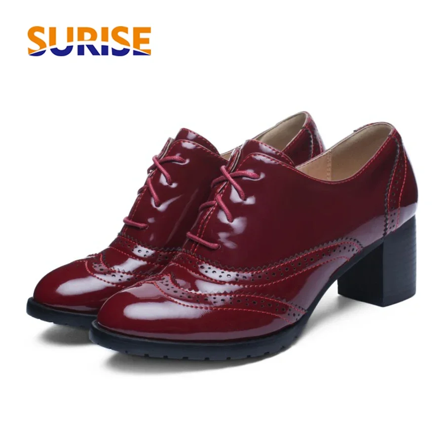 Sepatu pantofel wanita gaya In - Oxford Brogue Leather ulasan dan harga