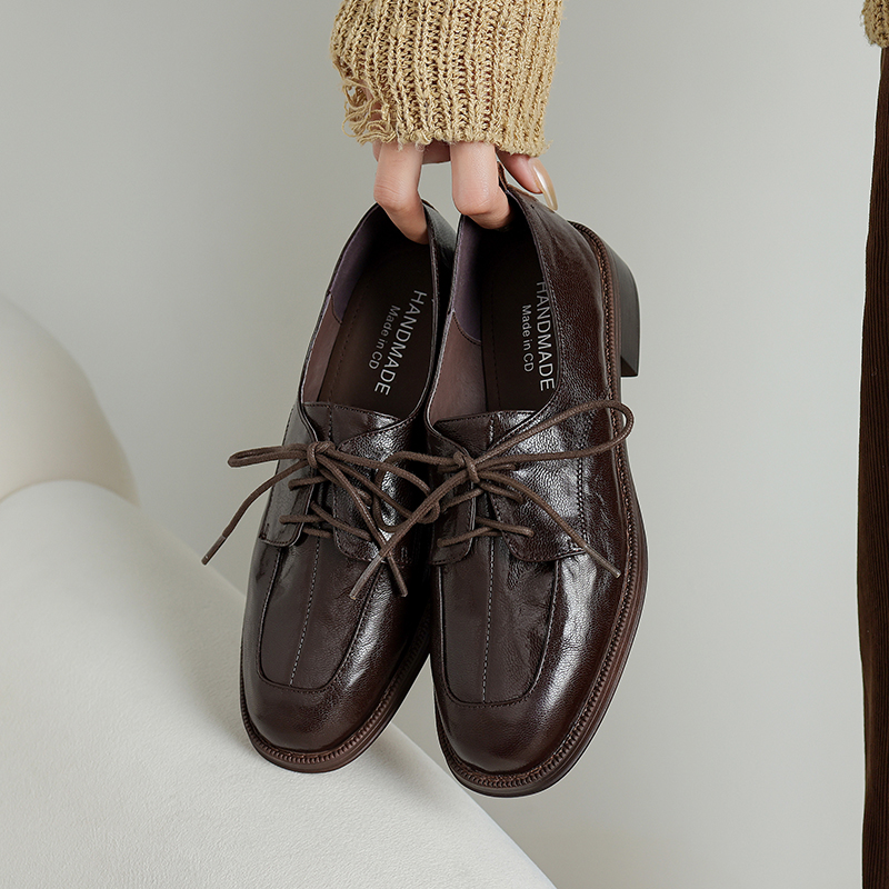 Sepatu Wanita Kulit Sapi EAGSI - Oxford Brogue Leather ulasan dan harga
